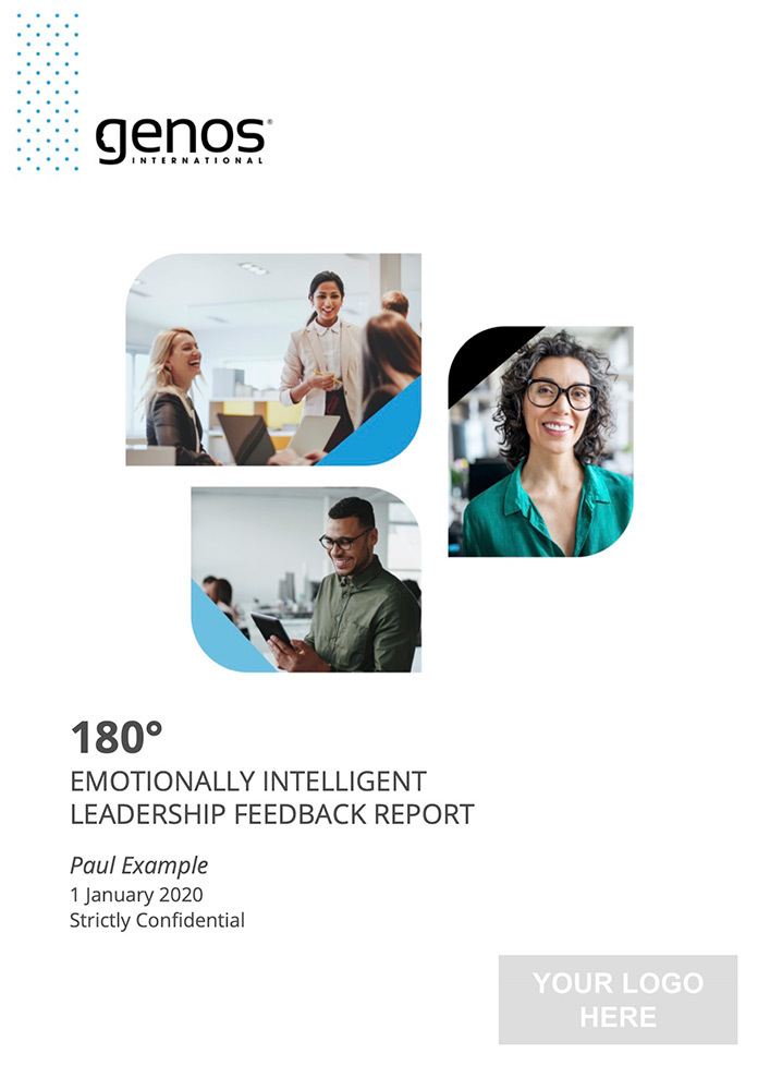 Genos 180° emotionally intelligent leadership feedback report.